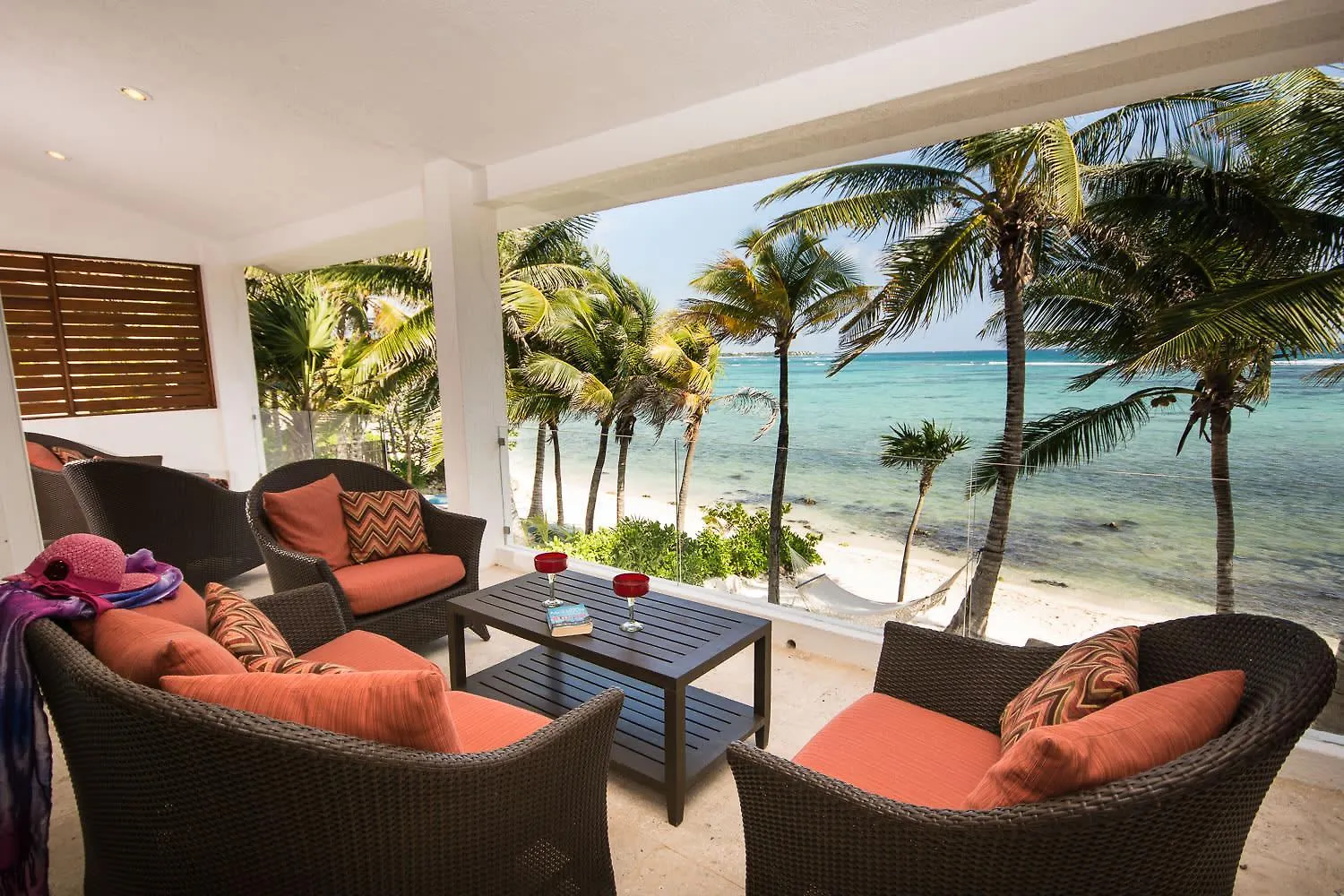 Beachfront With Private Staff In Gated Community Akumal Mexico